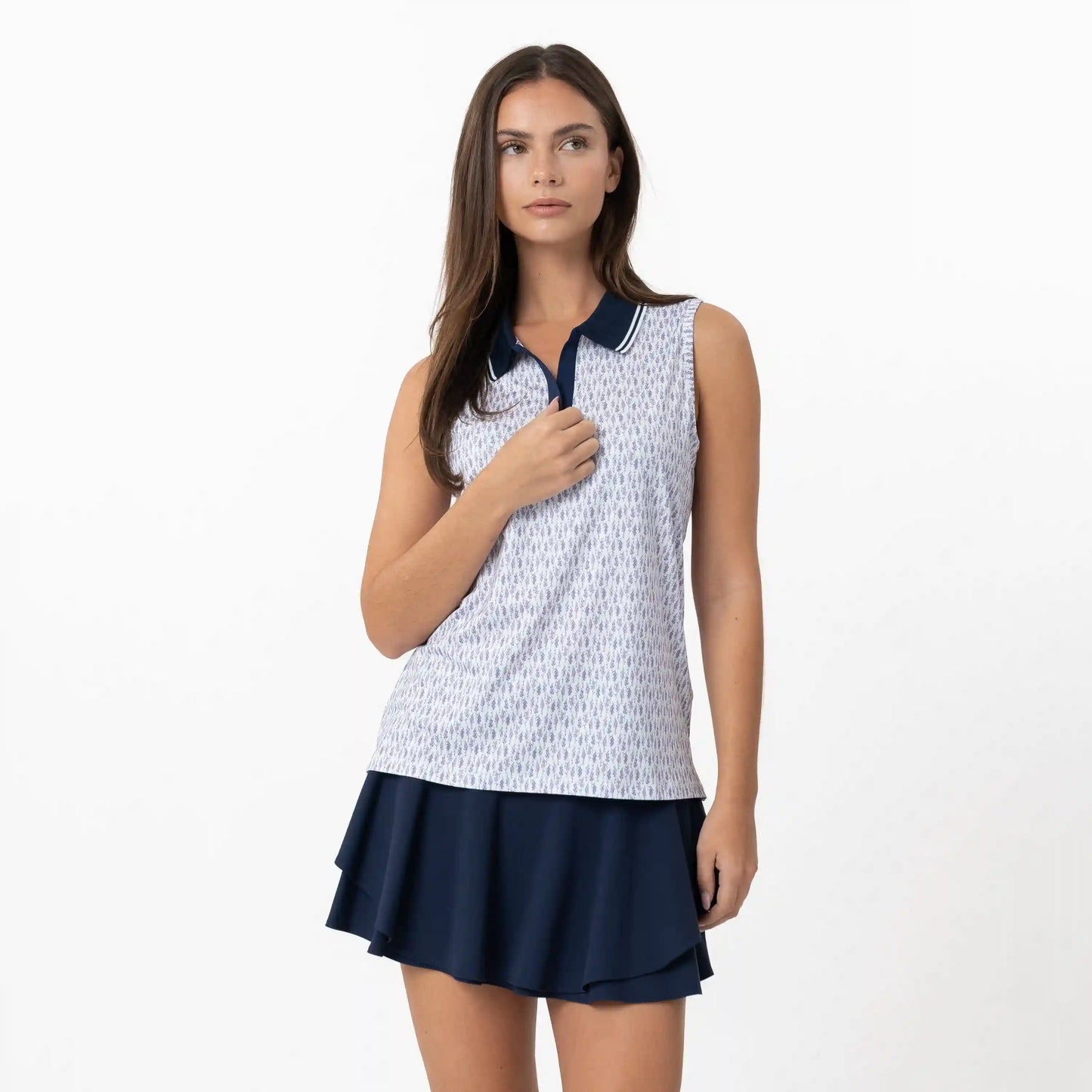 Brooke Sleeveless Performance Polo